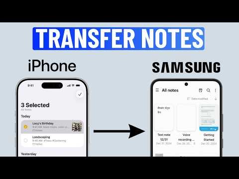 How to Transfer Notes From iPhone to Samsung (No PC or Mac)