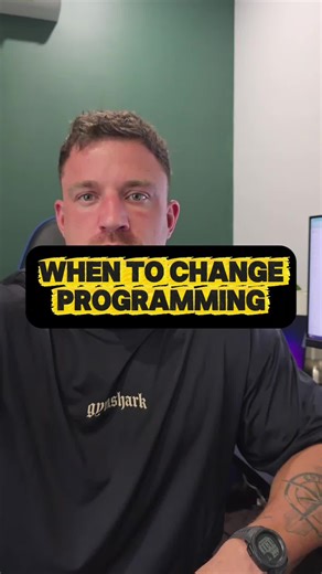 How often should you change programming? If you're progressing enjoying it - You don't need to change it. People often think they NEED to change it every X amount of weeks but this isn't the case. The aim of your programming is to gain a certain outcome - whether that be growing a certain muscle, building strength in a certain area or improving performance in some aspect. If you continuously change it 'just because it's been 4 weeks', you're probably going to HINDER your progress rather than hel