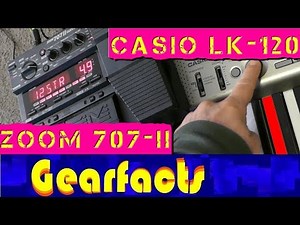 Casio LK-120 with the insane effects of the Zoom 707-II