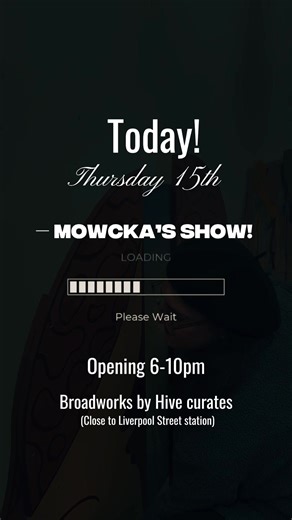 THIS THURSDAY 15th JANUARY Mowcka’s Show Opening “Reflections from my archive” A reflection on my latest works, revealing my journey, vision, dreams, and projects shaped over recent years, while opening a path toward new explorations and forthcoming projects. ❤️🫶The first 25 guests to arrive will receive an original drawing or screen print. Opening 6-10pm Broadworks by Hive Curates 57 Old Broad street EC2M 1RX (Close to Liverpool Street station) #streetartlondon #artgallery #gallery #CapCut