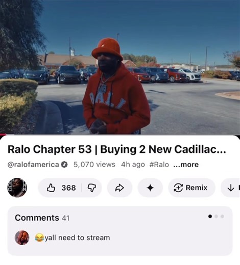 Yawl go watch my new vlog 👉🏿 https://youtu.be/jhJxH0JJIRs?si=4LiIg9T6BpENwDZi | Ralo