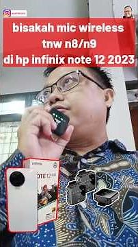 Pakai Mic Wireless TNW N8/N9-Infinix Note 12 2023 #shorts #shortstutorial