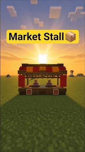 I Built Easy Market Stalls In Minecraft! 🍎🛒 @Double gaming 194