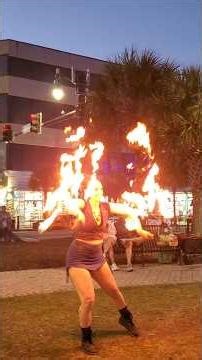 Broadway at the Myrtle Beach Fire Dancer 🔥 Part 3