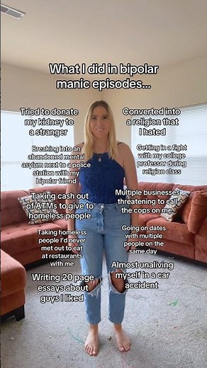 I had manic episodes for over 3 years before being diagnosed with bipolar! #mentalhealth #bipolar