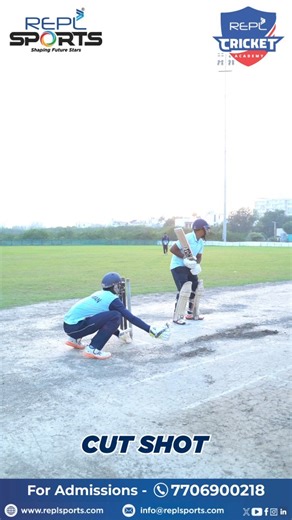 REPL Sports on Instagram: "Master your cut shot with REPL Academy. Join now! Visit: www.replsports.com Contact: 7706900218 Mail us at: info@replsports.com #REPLTraining #cricketsession #crickettraining #bcci #icci #SportsTraining #explore #trending"