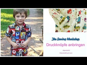 Druckknöpfe anbringen | Snapsource Tool | Nähtutorial