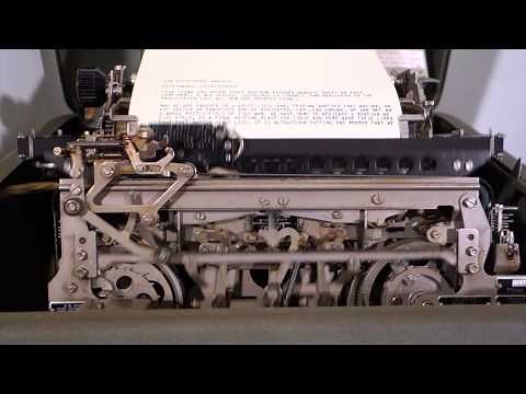 Model 28 Teletype with cover open