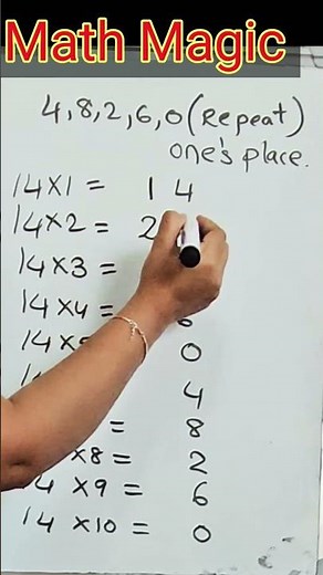 “14 Times Table Trick — Learn in 1 Minute! 😱🔥”