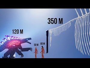 Godzilla 2022 vs Attack on Titan 2022 Size Comparison Animation #2 - People Playground