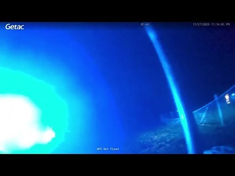 DRAMATIC RESCUE Police save man from burning car in Ohio