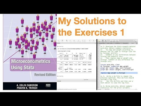 Microeconometrics using Stata: Solutions to exercises 1