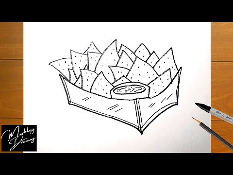 How to Draw Nachos Easy Step by Step