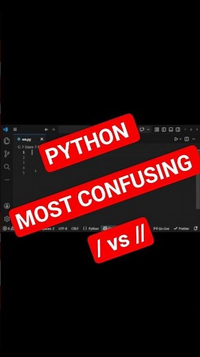 Difference Between / and //!in Python True Division vs Floor Division Explained