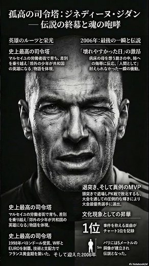 🐐ジダン：伝説の司令塔と「頭突き」の真実