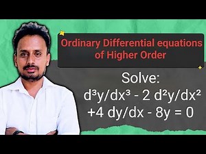 Solve d³y/dx³ − 2d²y/dx² + 4dy/dx − 8y = 0 | Higher Order ODE | VTU Maths