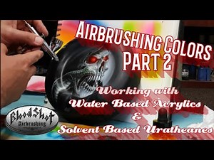 Airbrushing Tips for Beginners #6.5 Adding Colors and mixing paint types Instructional Video Part 2.