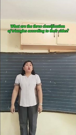 What are the three classification of triangles according to their sides? #math #education