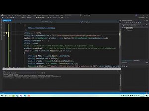Leer CSV con C# en Visual Studio