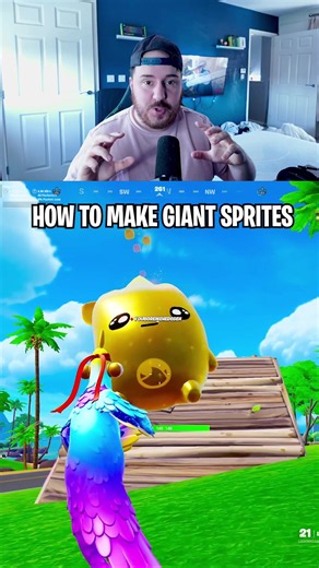How To Make Giant Sprites On Fortnite #fy #fyp #royaljkr #fortnite #fortnitememes