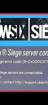 Rainbow Six Siege is Down | Server connection error Servers Unreachable | How to fix