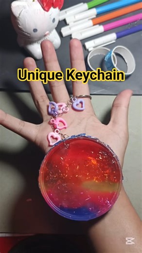 Making a unique keychain #keychain #key #craft #art