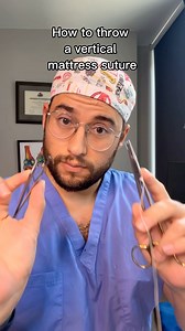 Vertical mattress sutures are a useful way to close areas that are in tension. I’ve seen them used in the trauma setting when there is a considerable amount of soft tissue swelling. #meded #medicaleducation #suturas #suturing #orthopaedics #residencylife #mbbs #residency #medizin #premedmotivation #premedlife | Dr. Diego Barragan