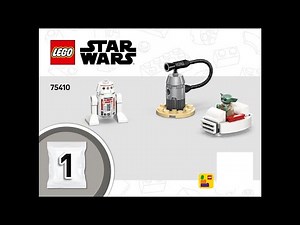 LEGO Star Wars 75410 - Complete Mando and Grogu's N-1 Starfighter Instructions! (Booklet 01/02)