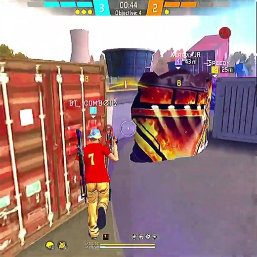 1 Vs 4 Cs Mach 🗿 In Clutch 💀🔥 #freefire #impossible #shorts