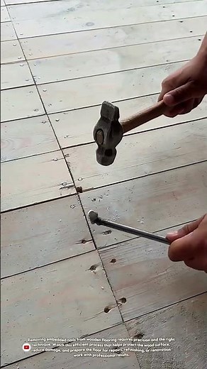 Fast and Clean Nail Removal Technique for Wooden Flooring