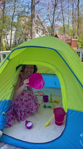 BEST SUMMER MOM HACK EVER! 🏖️ MAKE YOUR OWN SHADED SANDBOX WITH A POP UP TENT! SAVE this awesome idea for all your backyard play this summer!! All you need is a pop up tent and some play sand!! Hours of shaded fun this summer!! And bonus is it keeps the bugs and animals away!! GENIUS! 🏖️☀️ #momhacks #momhack #parentinghacks #parentinghack #summerhack #summerhacks #beachhacks #beachhack #tipsandtricks #momsoftiktok #learnontiktok