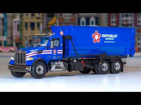 NEW First Gear Republic Services Peterbilt 567 Roll-Off Truck! (Plus Bonus)