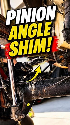 I dialed in my rear driveline angles with a pinion angle shim after installing a JXB carrier bearing