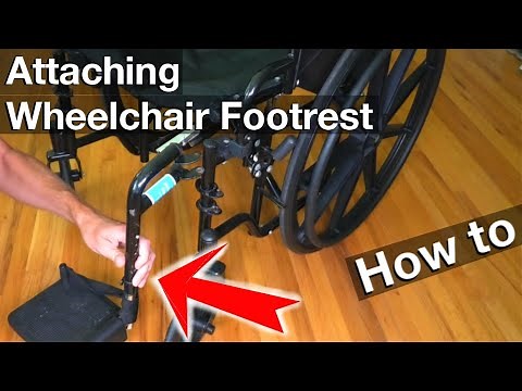 ♿️ Attaching footrests on a Wheelchair (How to in 4K)