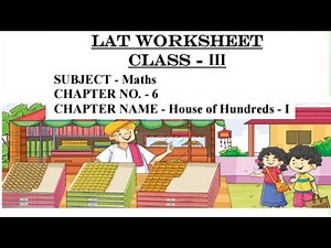 Class 3 maths| chapter 6 | House of hundred | ncert| | math mela || worksheet #kv360 #maths @KVS360