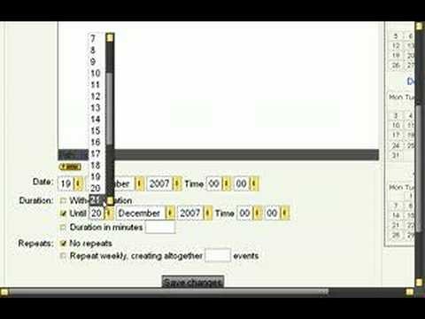 Basic Moodle Calendar usage howto