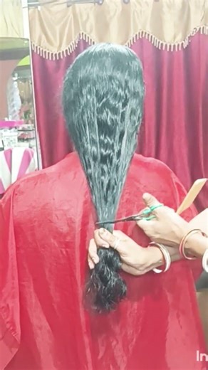 Straight Hair Cut / Silky Haircut #haircut #longhaircut #longtoshorthaircut