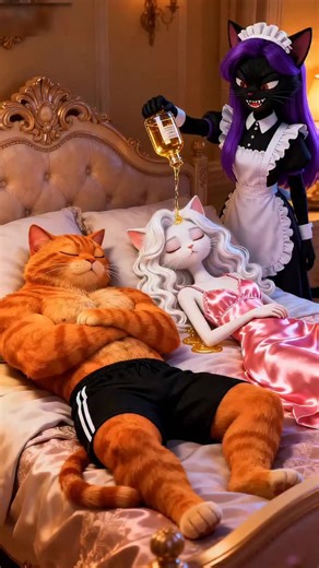 caveman cartoon on Instagram: "Cat love story #aicat"