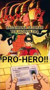 THE ORIGIN OF PRO HEROES IN MY HERO ACADEMIA #manga #anime #izukumidoriya #myheroacademia