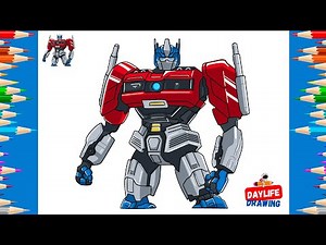 How to Draw Optimus Prime from Transformers One | Step-by-Step Tutorial