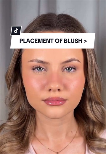 Blush placement changes everything 💭🩷 @Embla Wigum shows us how a little tweak makes all the difference ✨ #revolve #makeuphack #blushplacement #blushhack #fyp