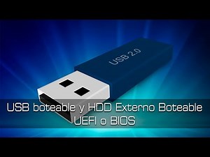 Crear una USB o HDD USB boteable con RUFUS en UEFI o BIOS