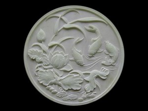 CNC Machine Carving Relief Sculpture with Stones