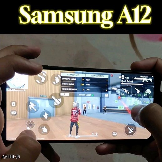 Samsung Galaxy A12 Free Fire Gameplay And Handcam Short Video #samsung #samsunggalaxya12