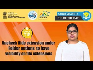 Enable File Extensions in Windows | Cyber Security Tip