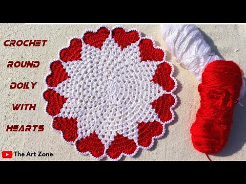 How to Crochet Round Doily for Christmas? | Round Doily Crochet Pattern #crochet #christmas