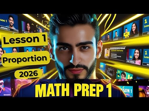 Math prep 1 lesson 1 || proportion ماث أولي إعدادي ترم أول الدرس الأول 2026