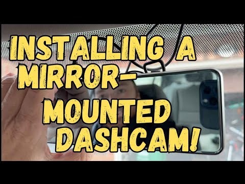 Installing a mirror mounted #dashcam