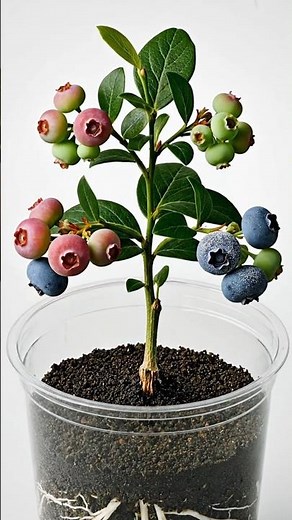 Blueberry Bonsai Time-Lapse 🔵 Seed to Fruit