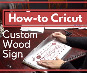 How to Make a Wood Sign With a Cricut - Christmas Craft Tutorial